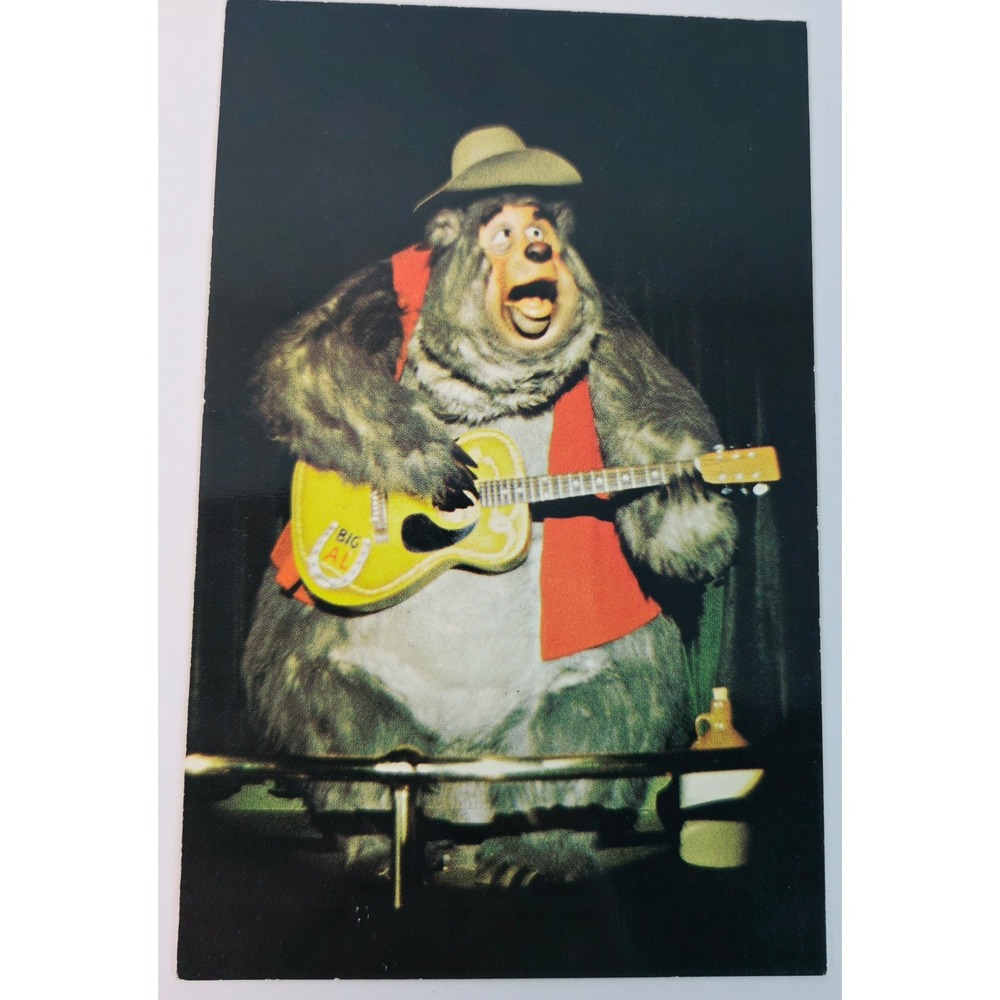 Vintage Disney World Postcard Big Al Country Bear Jamboree Frontierland Unposted